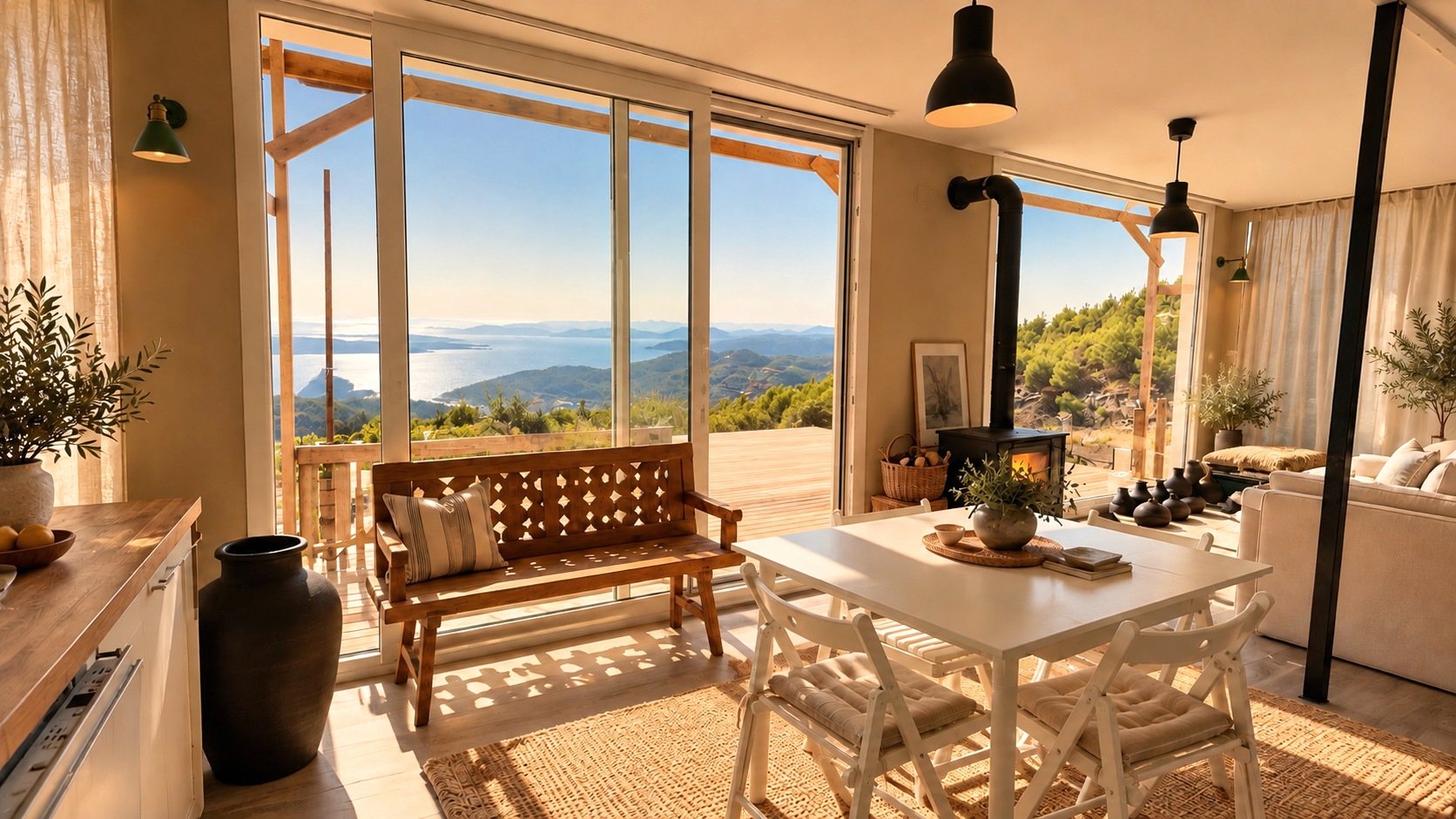 Eagle Nest, a dining room open to the sea